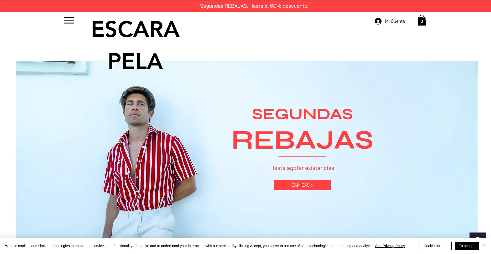 Website screenshot of Escarapela-online.com