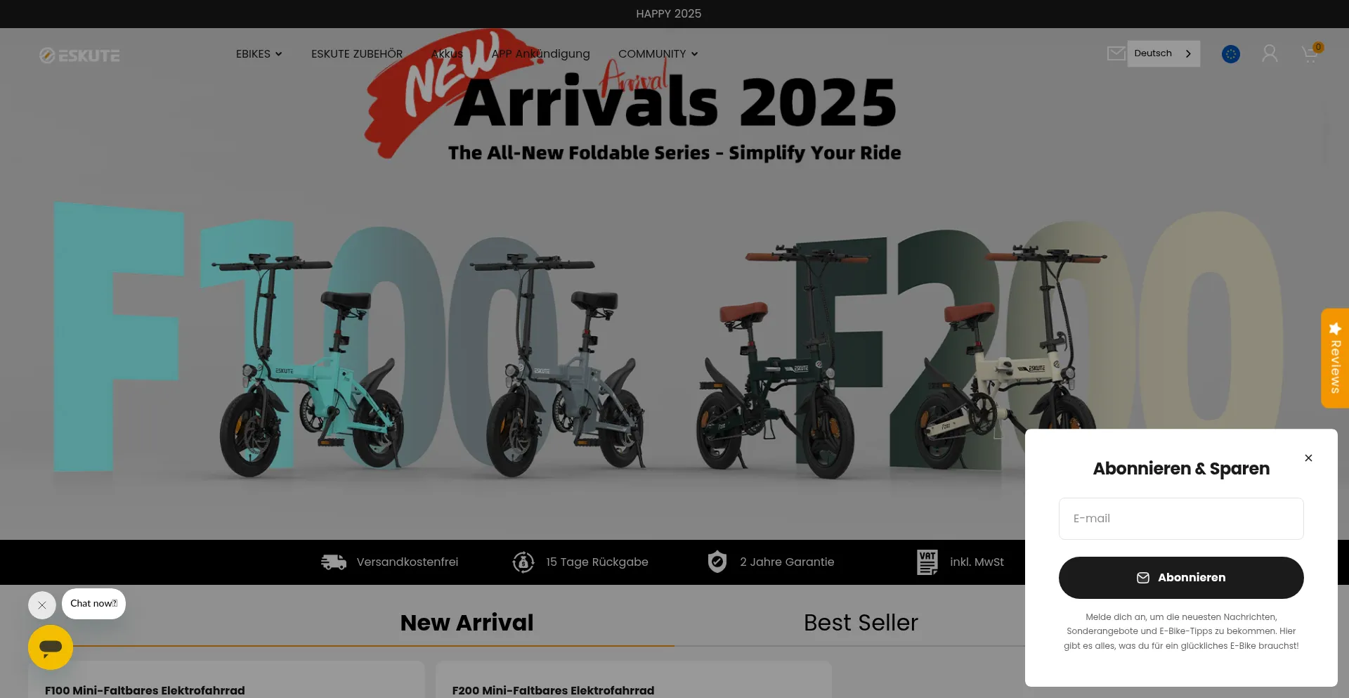 Website screenshot of Eskute.es