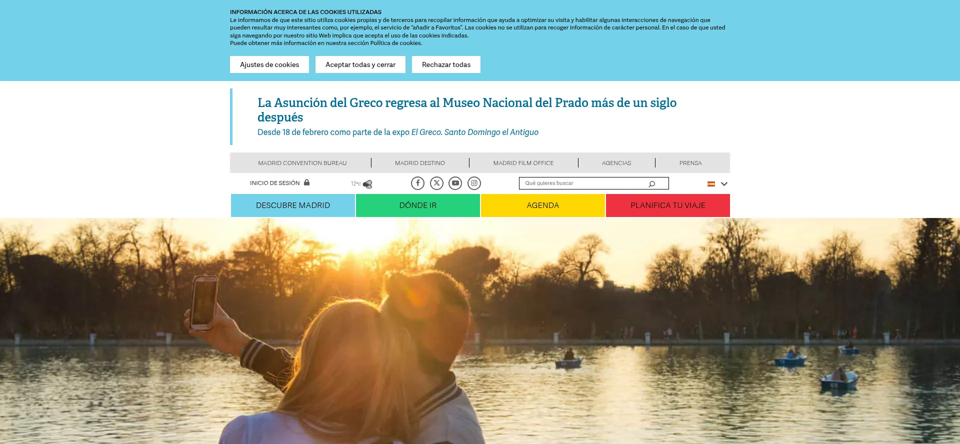 Website screenshot of Esmadrid.com