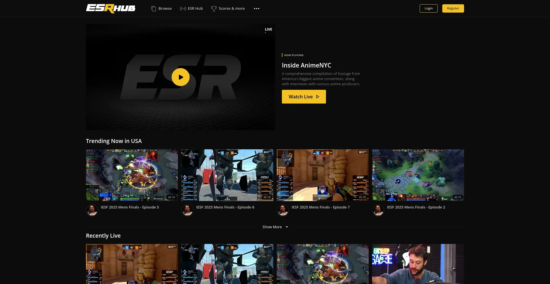 Esrhub.com Screenshot