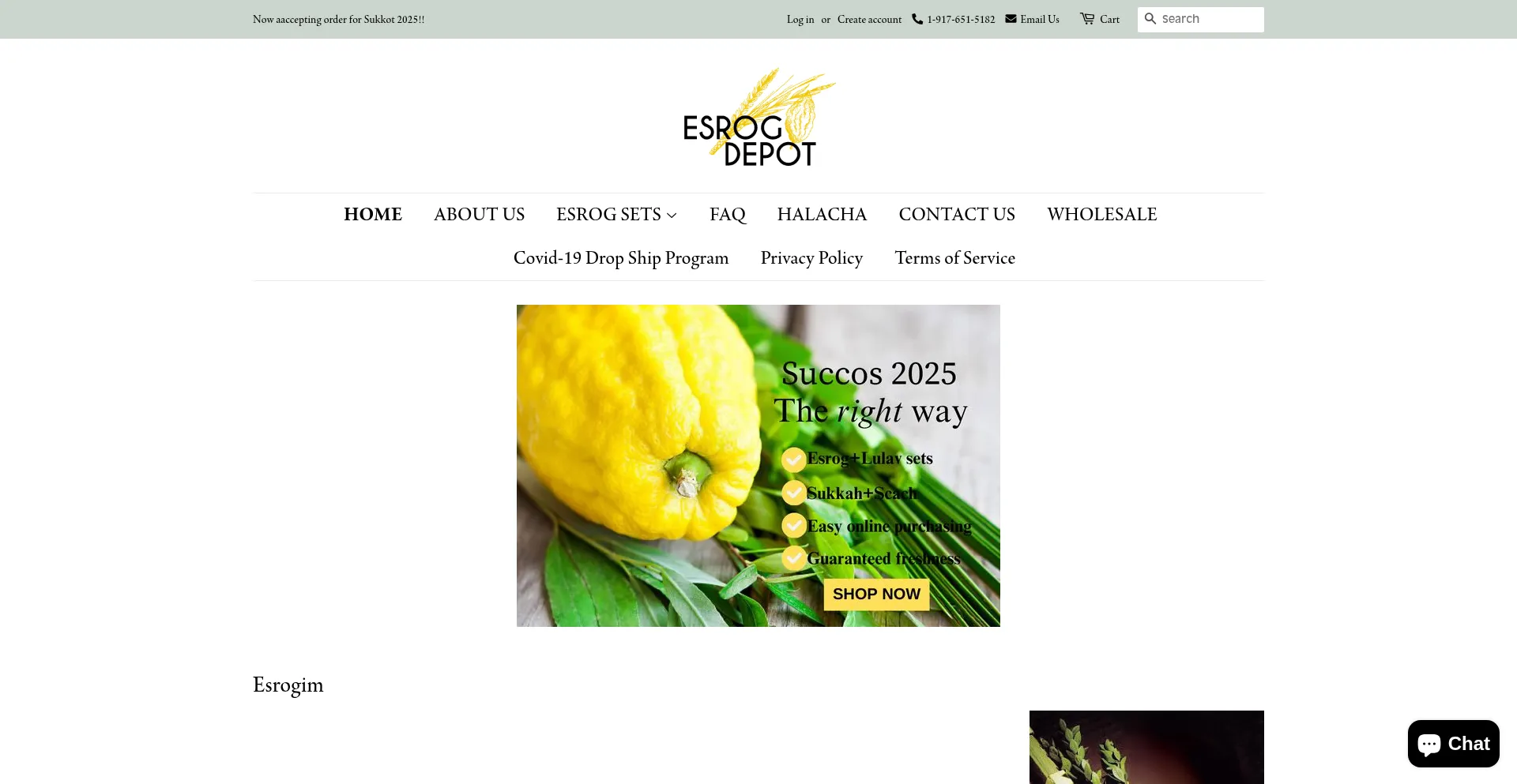 Esrogdepot.com Screenshot