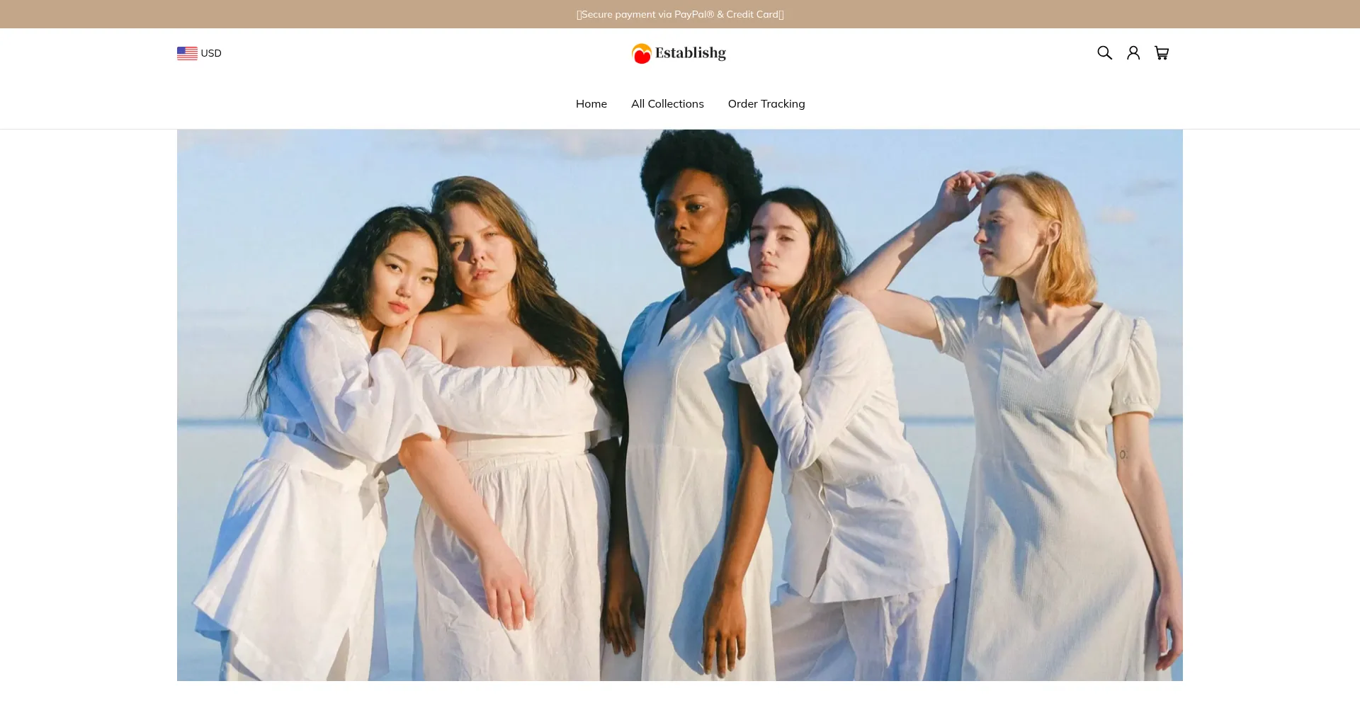 Website screenshot of Establishg.com