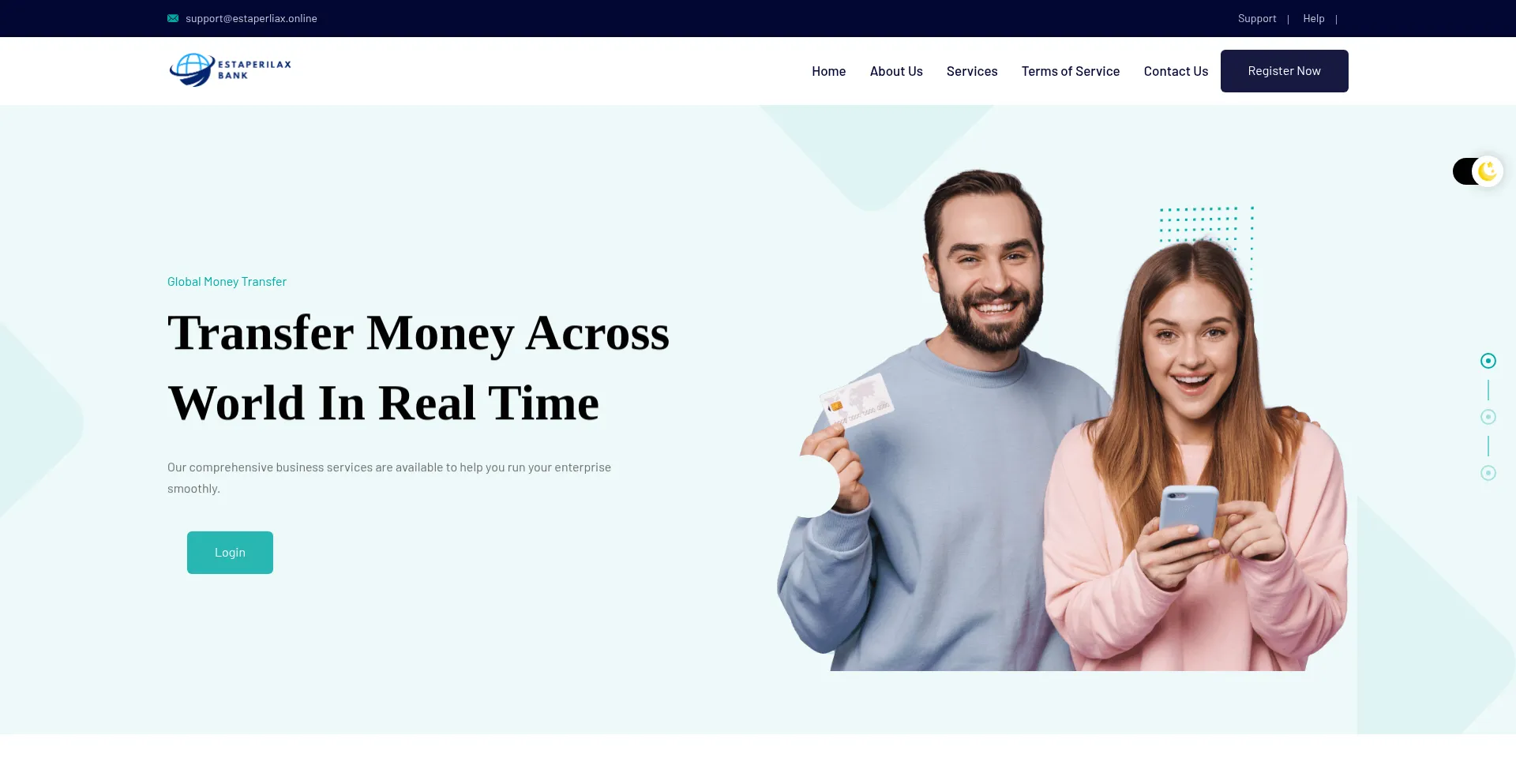 Website screenshot of Estaperliax.online
