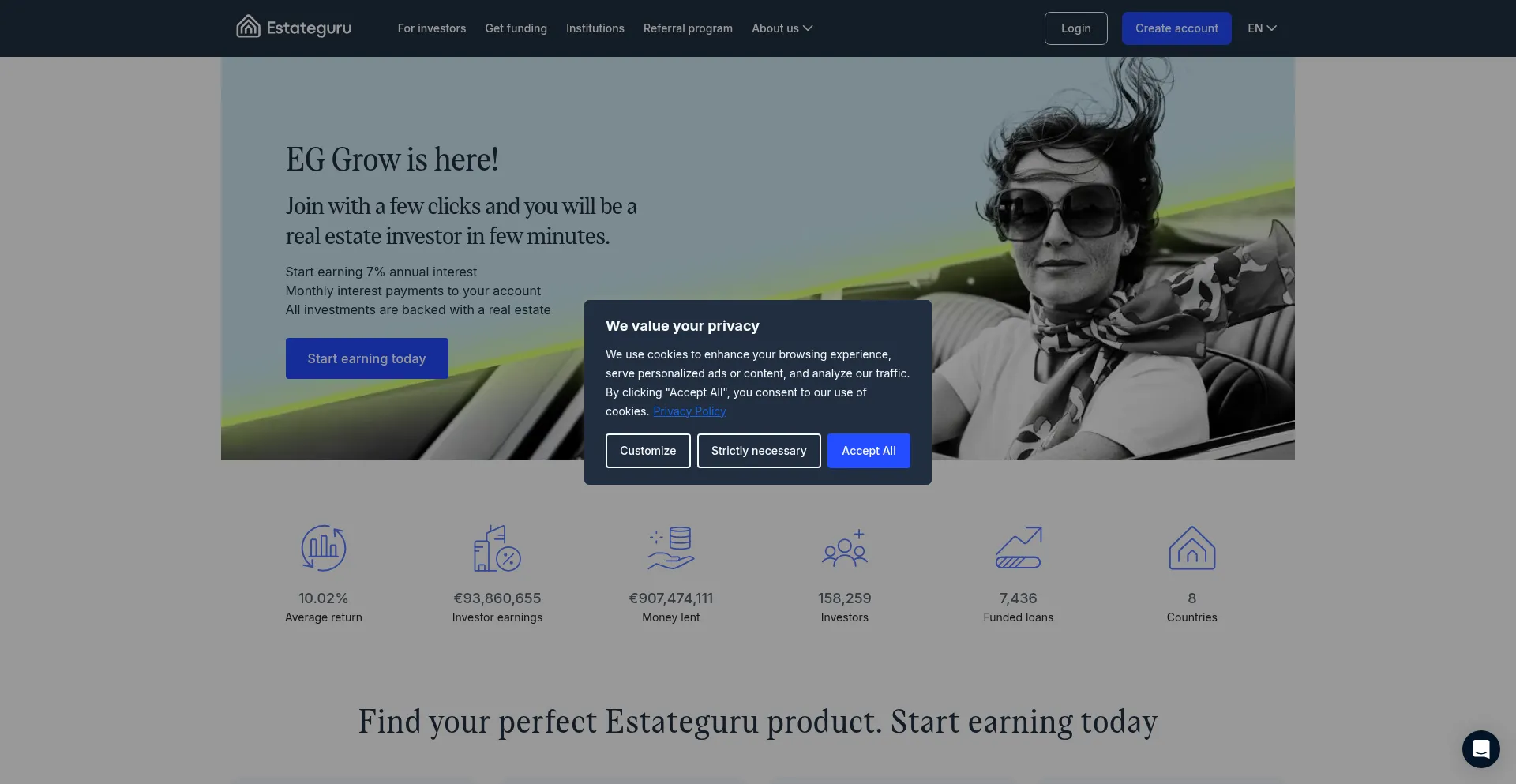Estateguru.co Screenshot