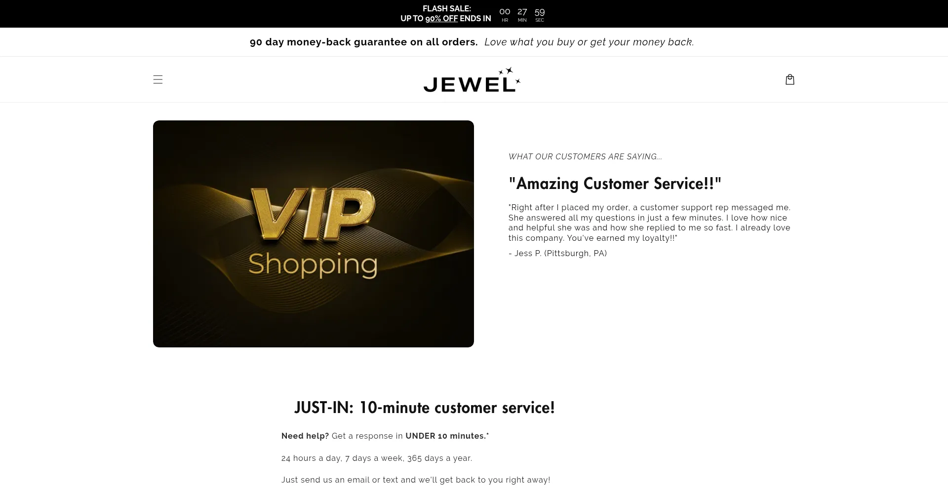 Website screenshot of Esteemgoods.com