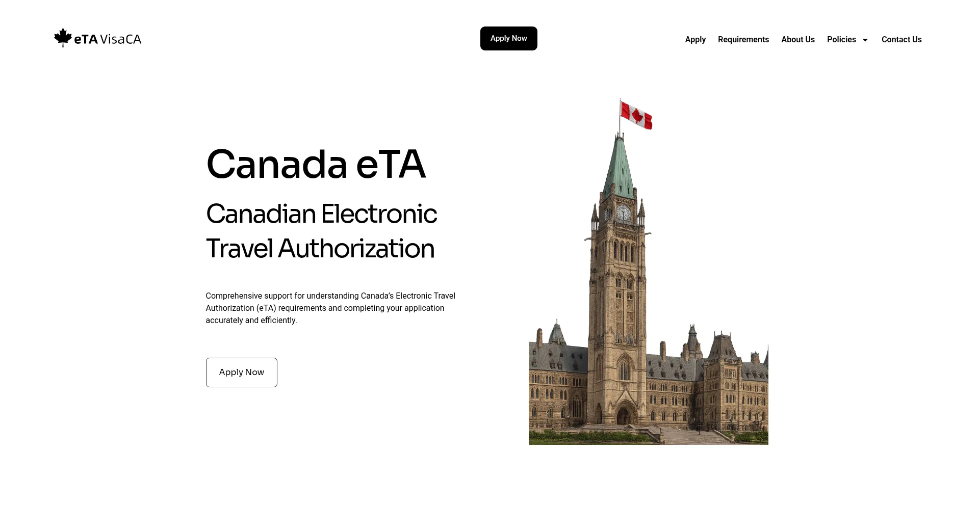Website screenshot of Etavisaca.com