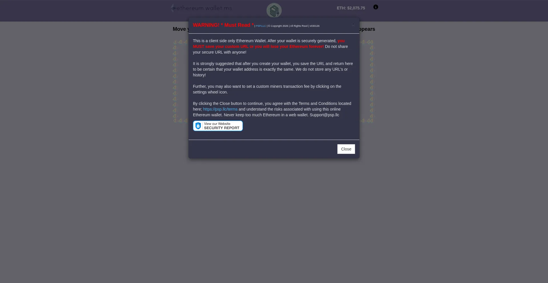Ethereum.wallet.ms