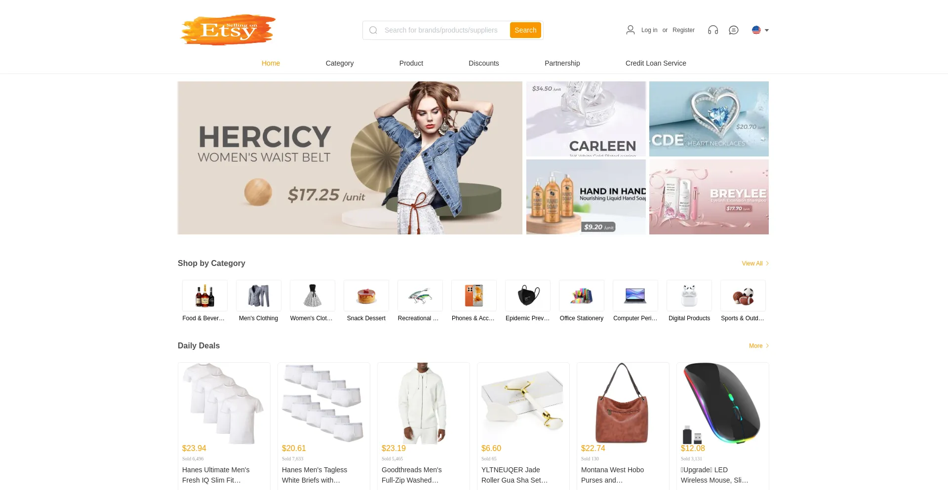 Website screenshot of Etsyshop.net