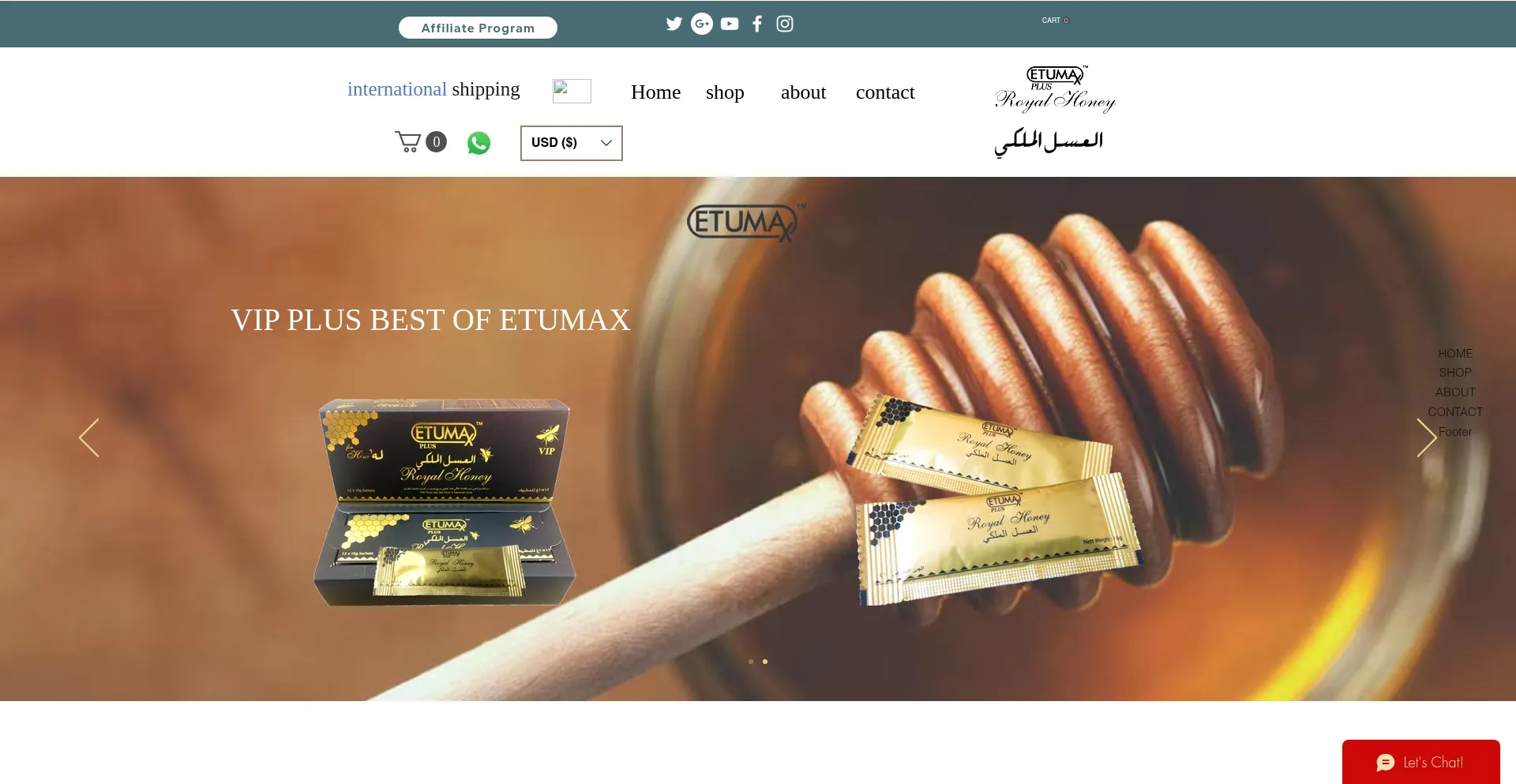 Website screenshot of Etumaxplus.com