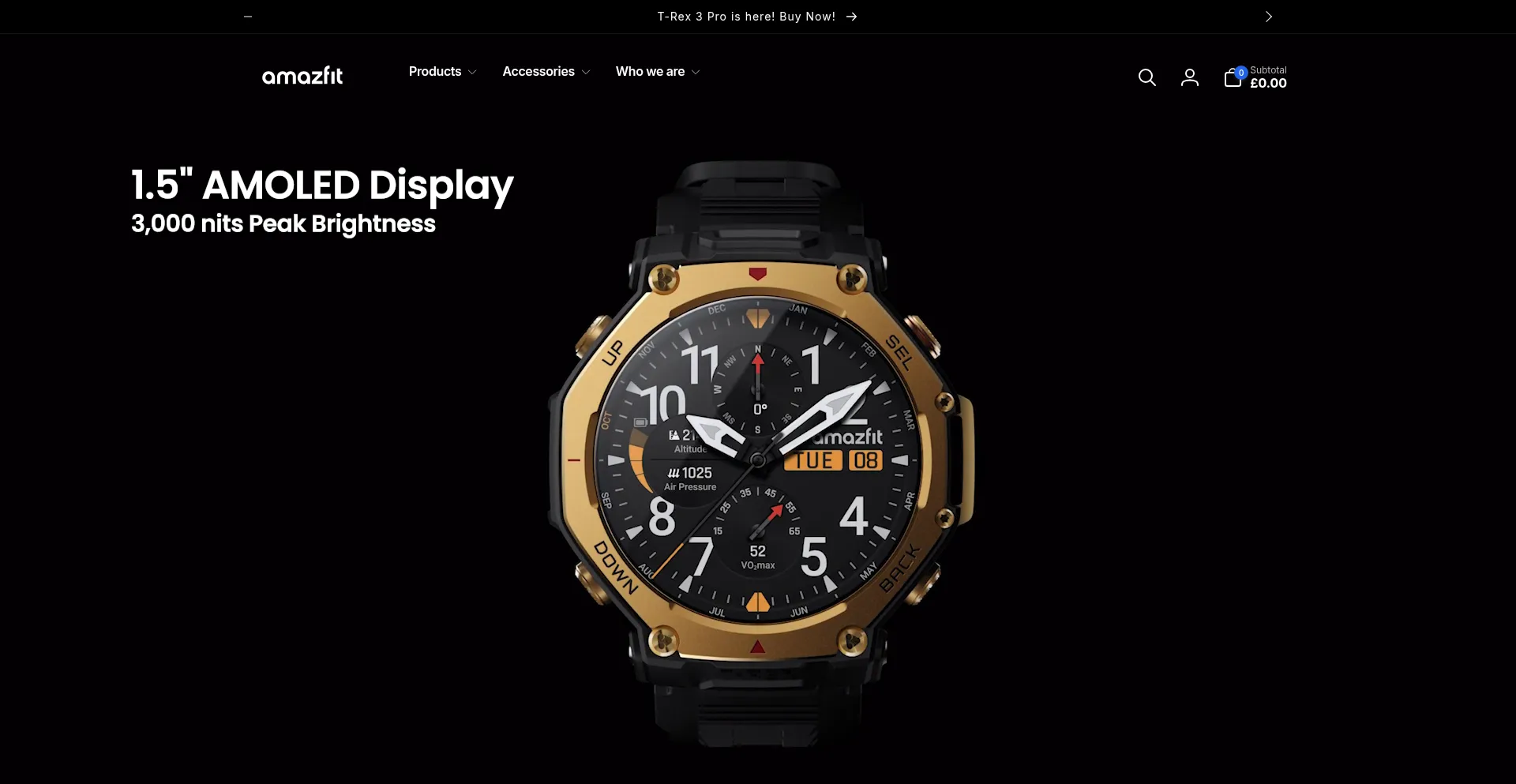 Eu.amazfit.com Screenshot