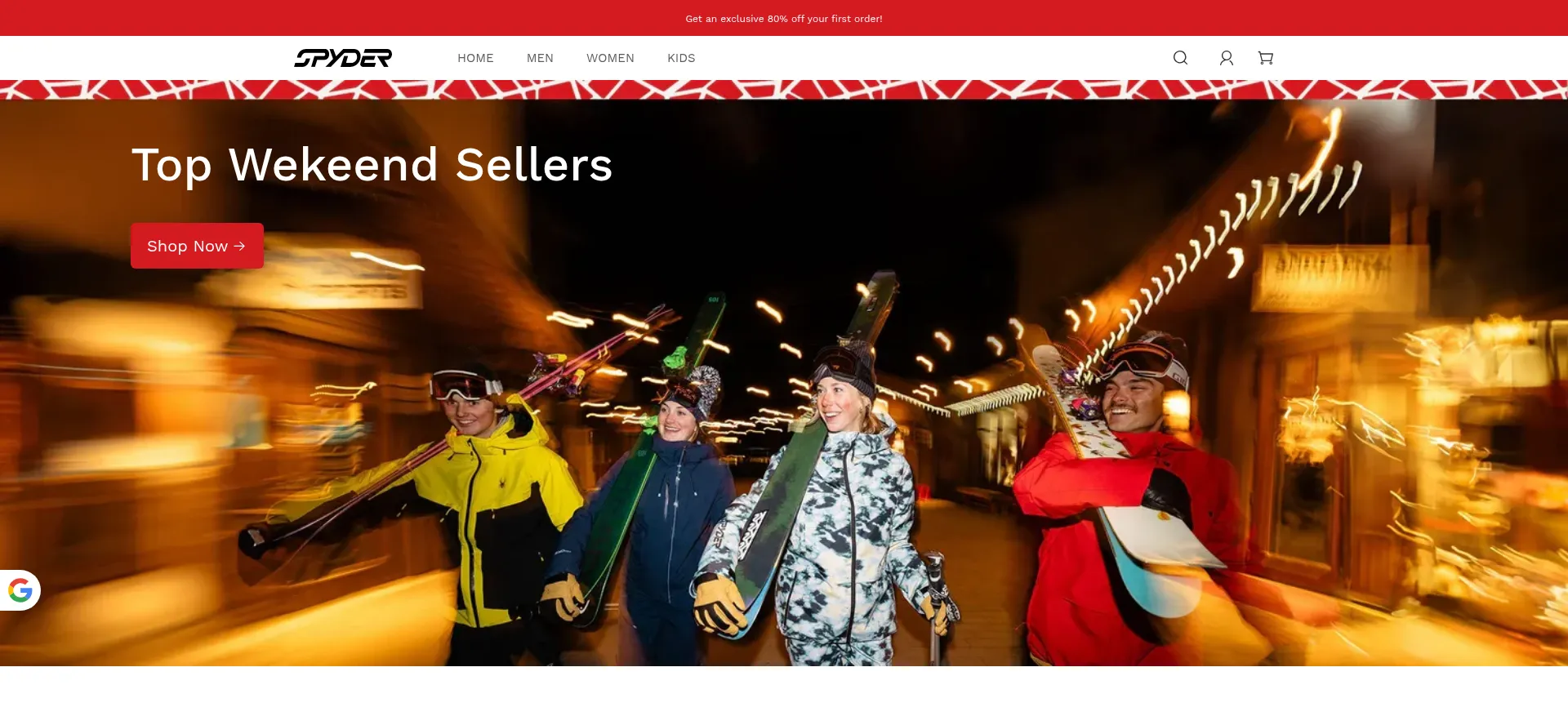 Website screenshot of Eu-spyder.shop