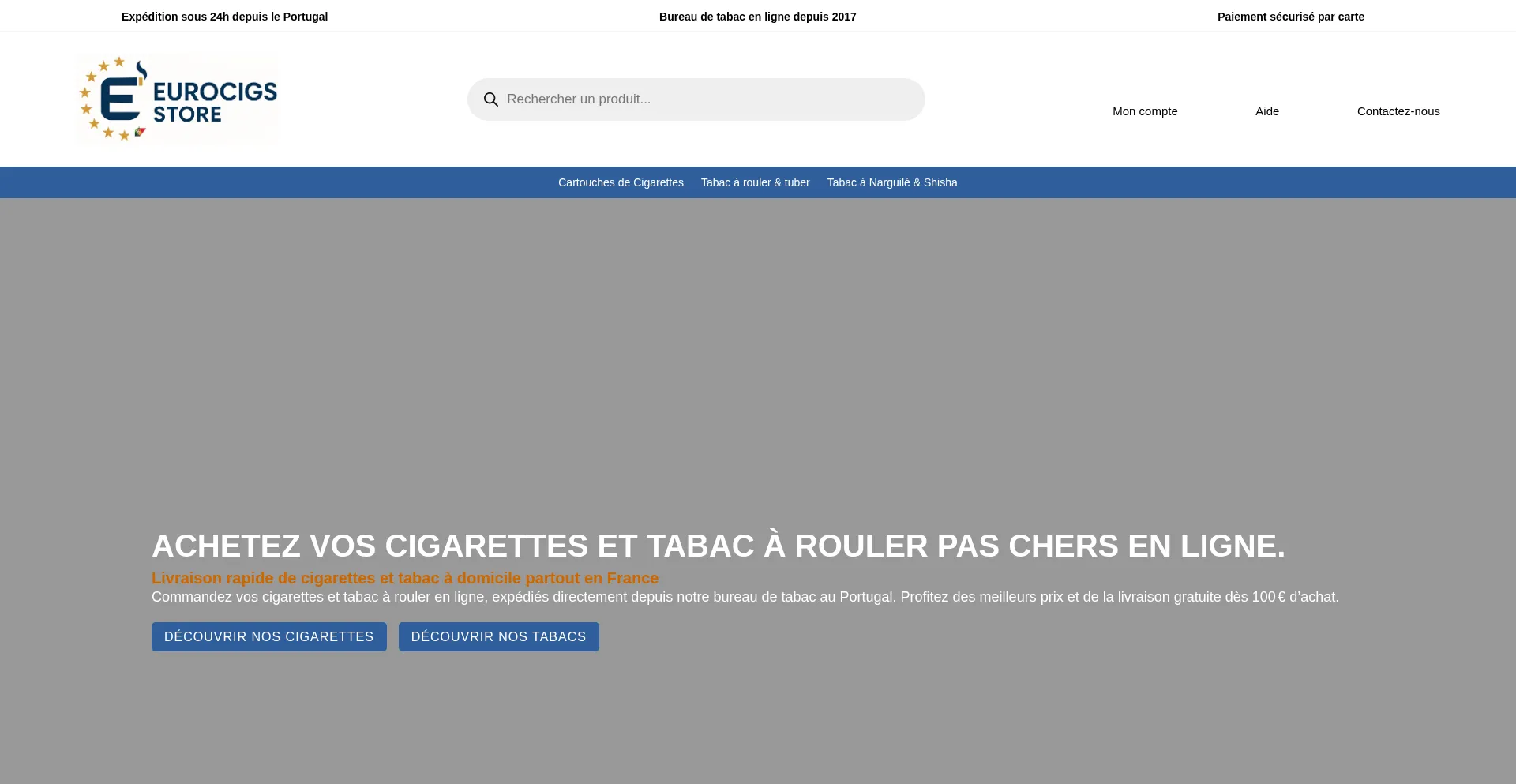 Eucigs.com Screenshot