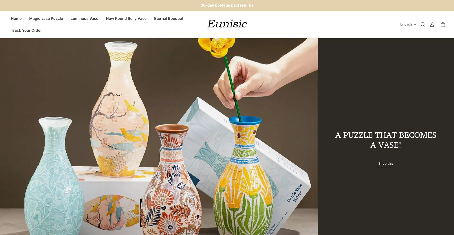 Website screenshot of Eunisie.com