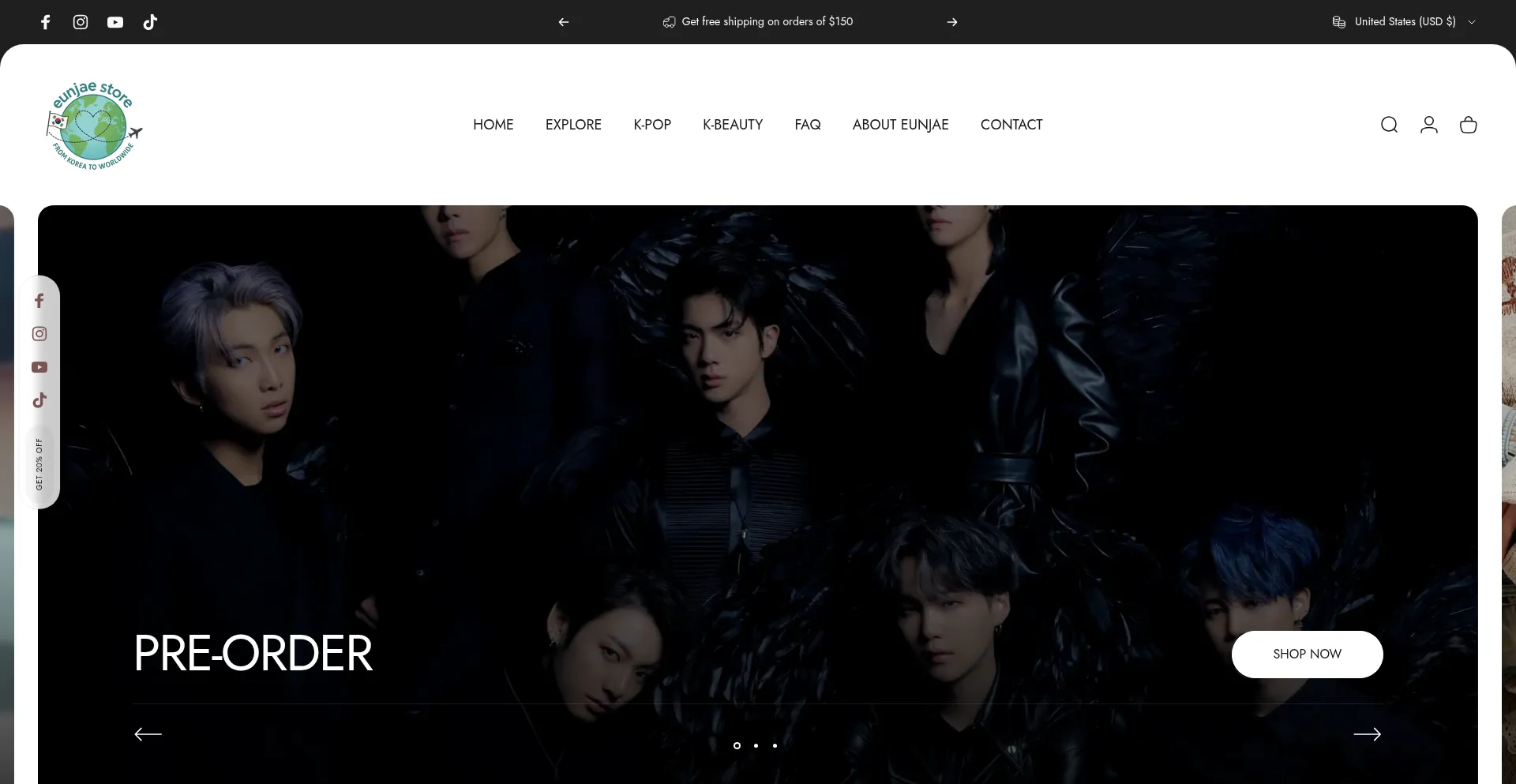 Eunjae.store Screenshot