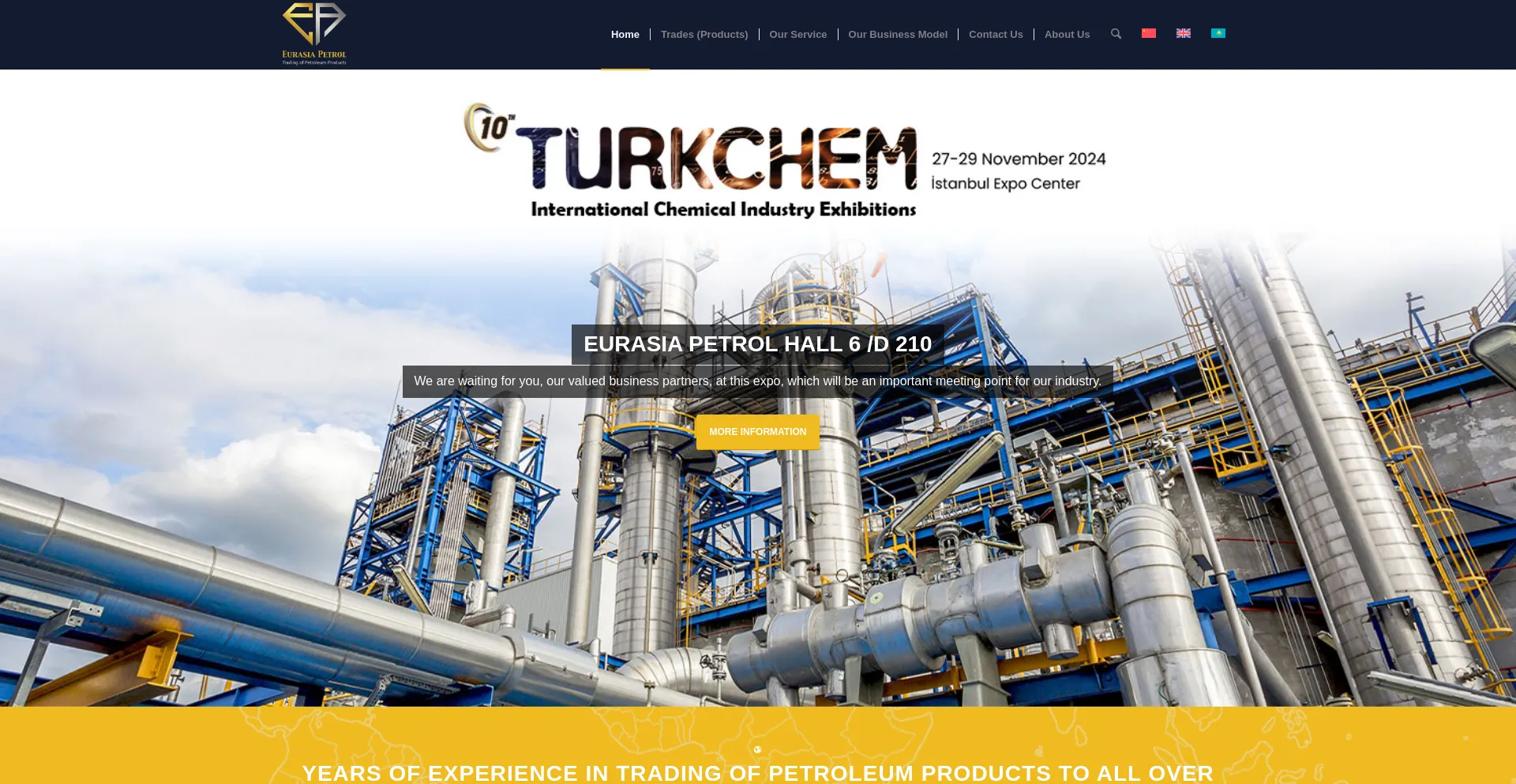 Website screenshot of Eurasiapetrol.com