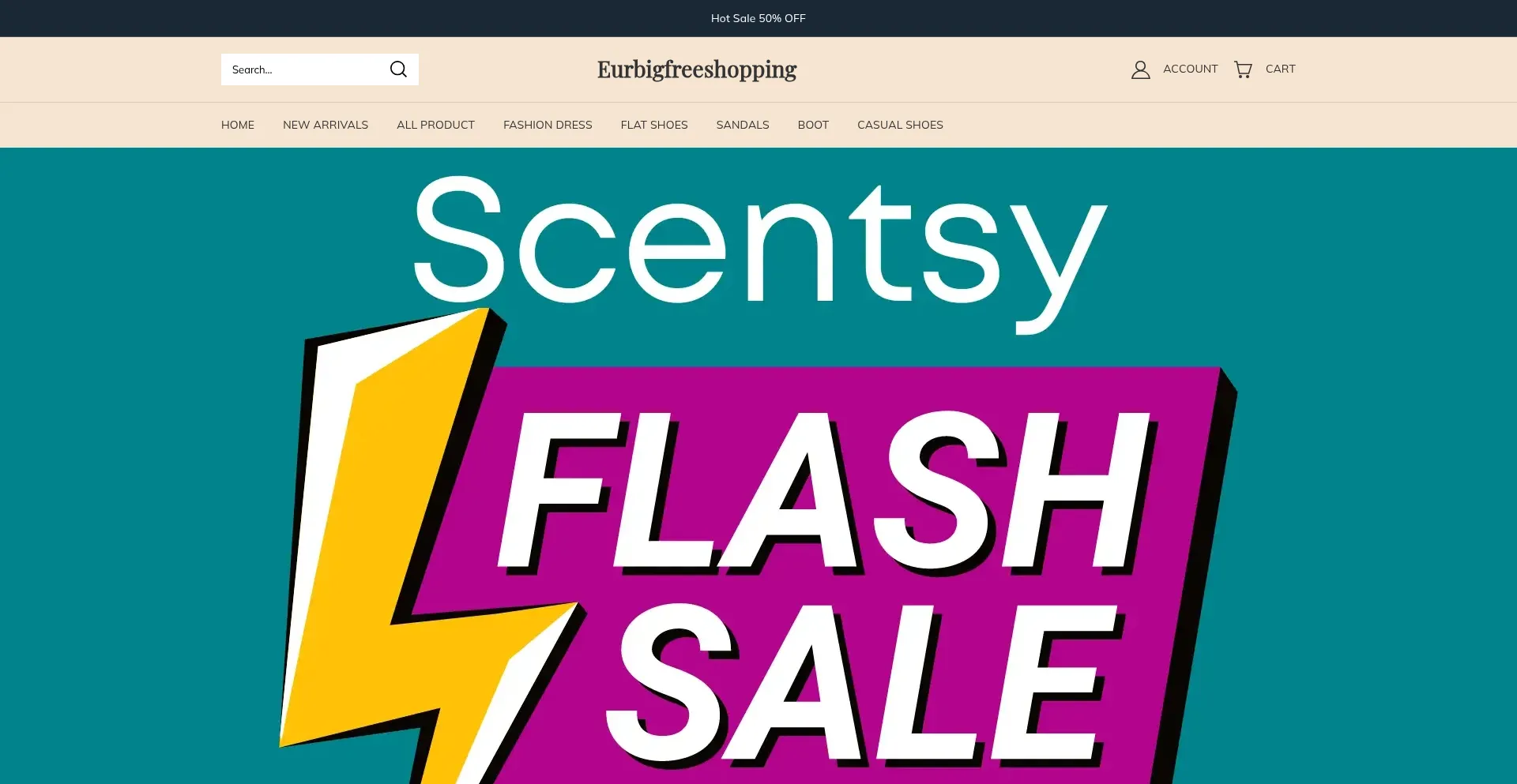 Website screenshot of Eurbigfreeshopping.com