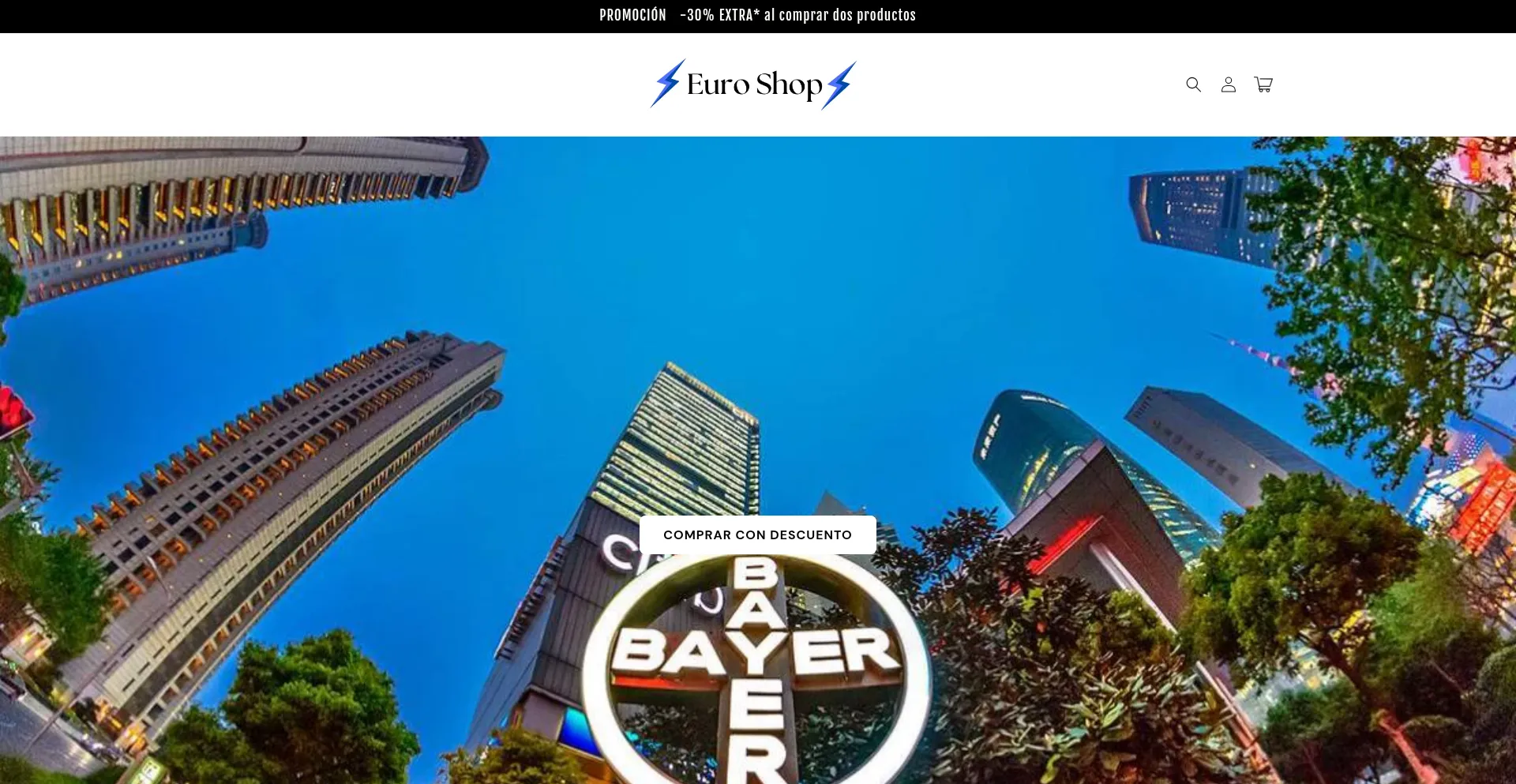 Website screenshot of Euroshop24.store