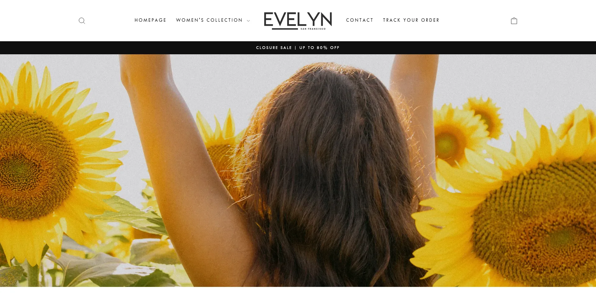Website screenshot of Evelyn-boutique.com