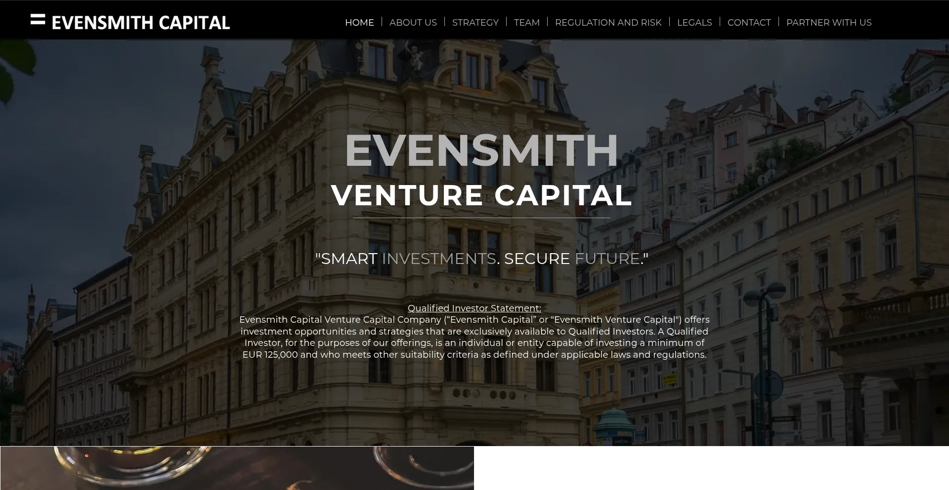 Website screenshot of Evensmithcapital.com