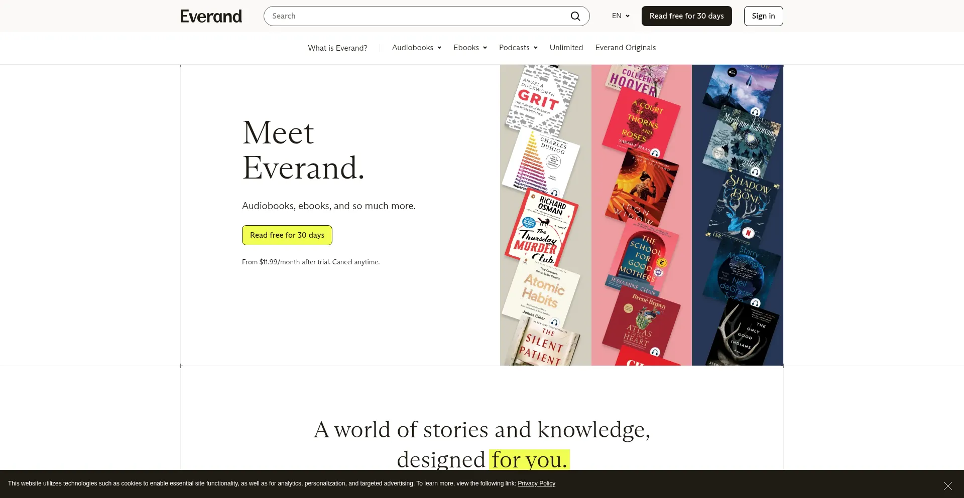 Everand.com Screenshot