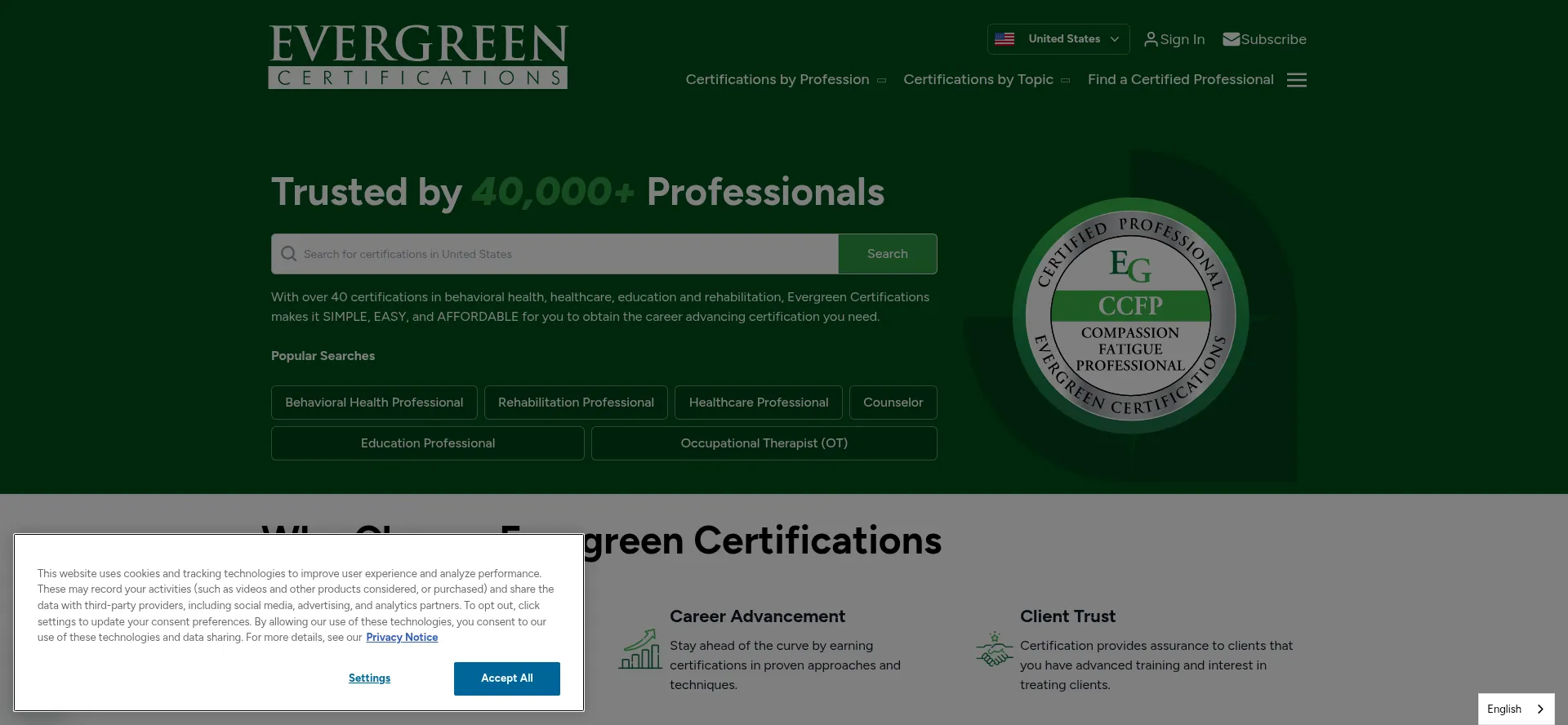 Evergreencertifications.com