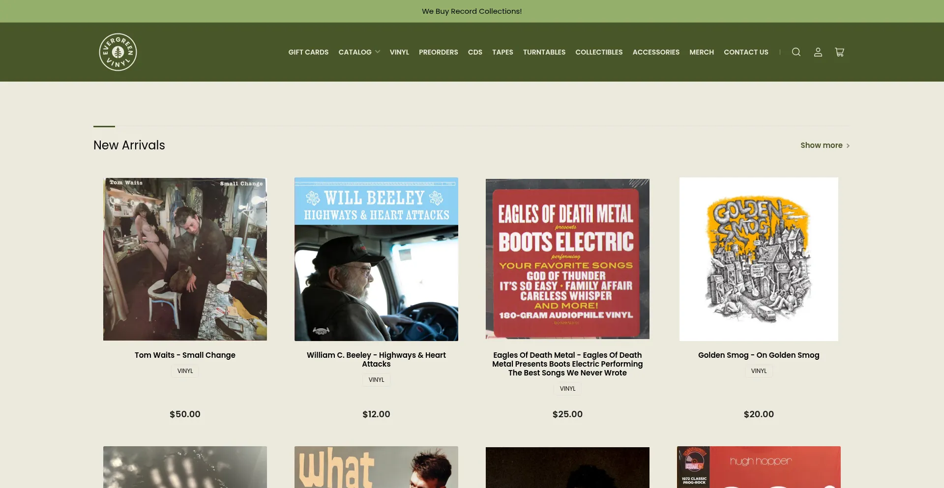 Evergreenvinyl.com