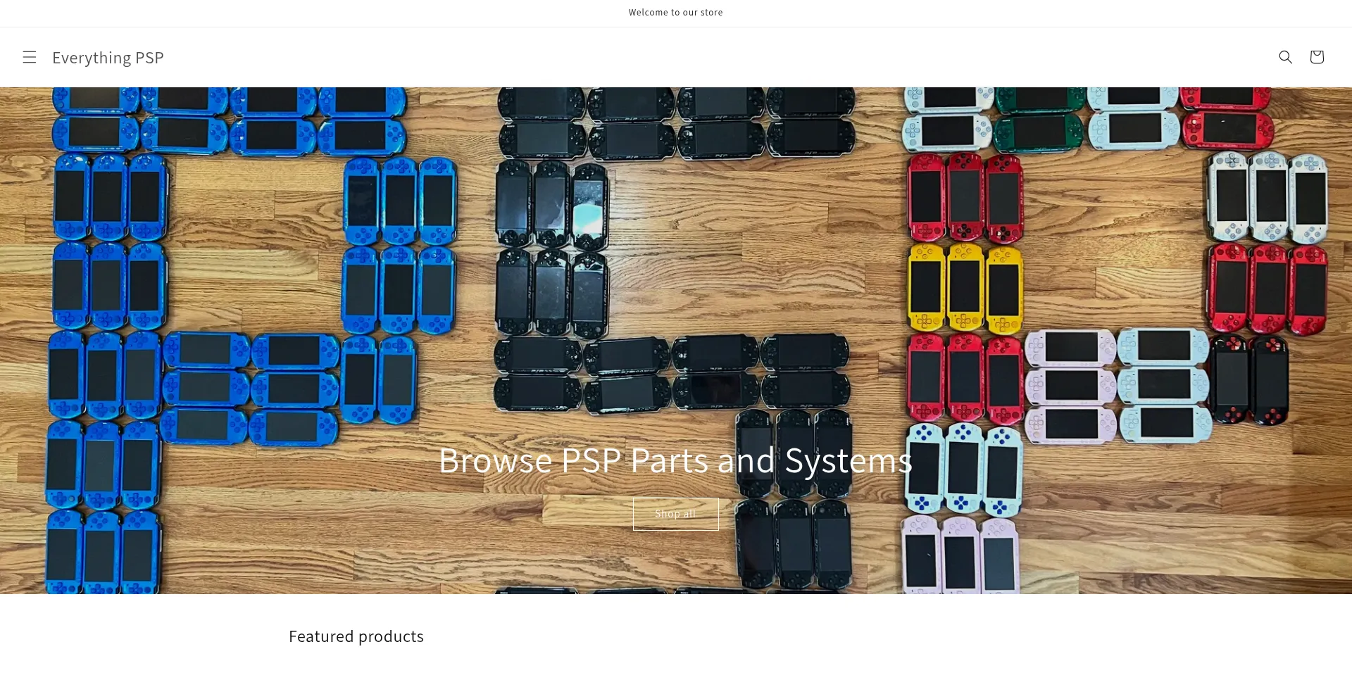 Website screenshot of Everythingpsp.com