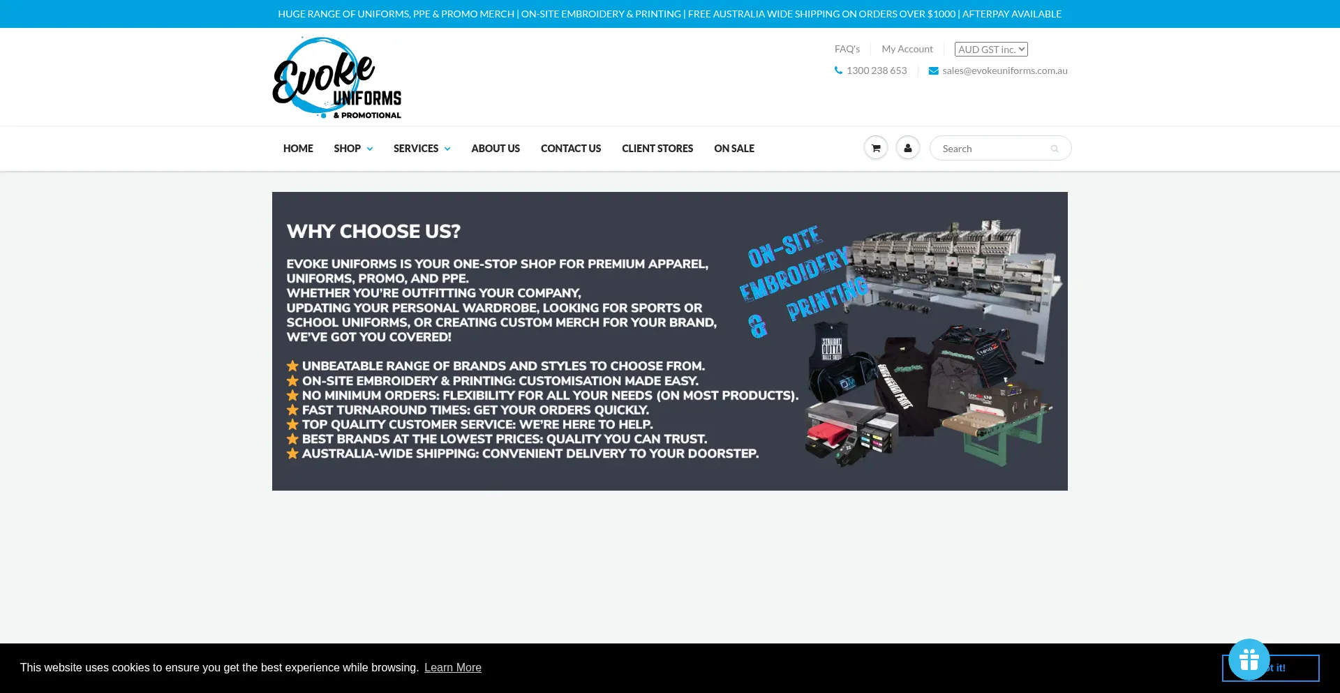 Evokeuniforms.com.au