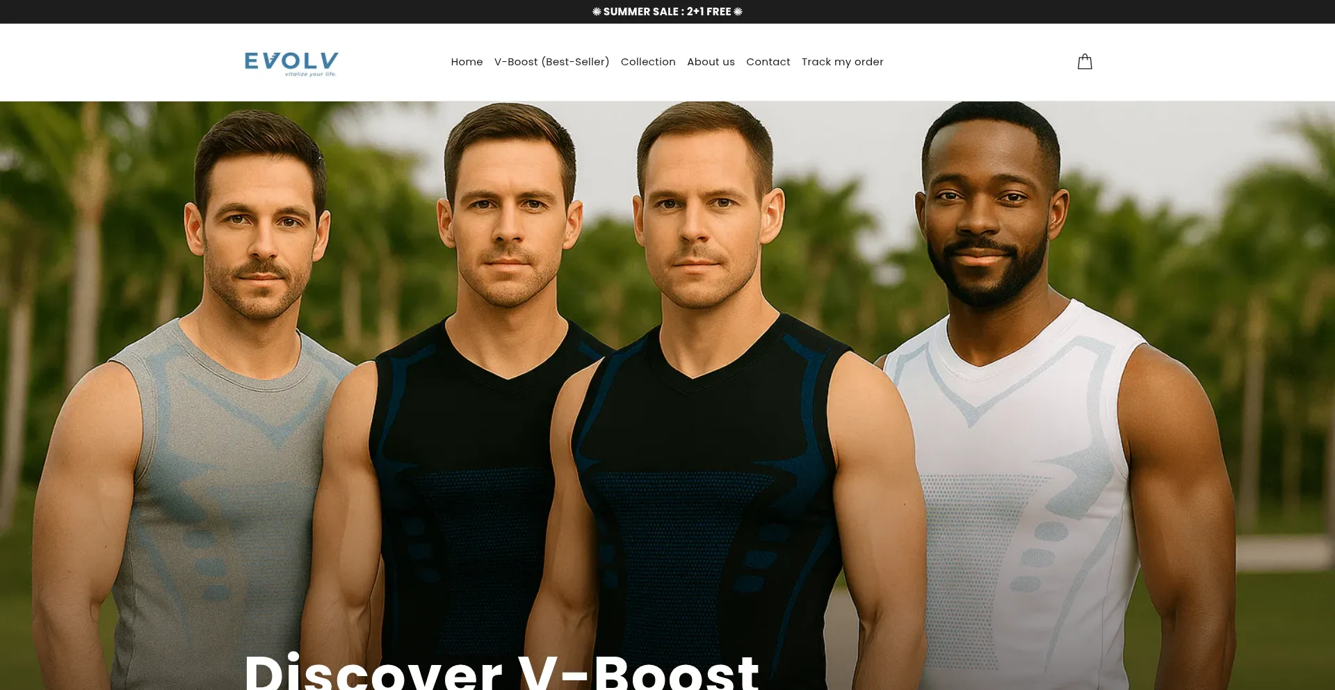 Website screenshot of Evolv-off.com