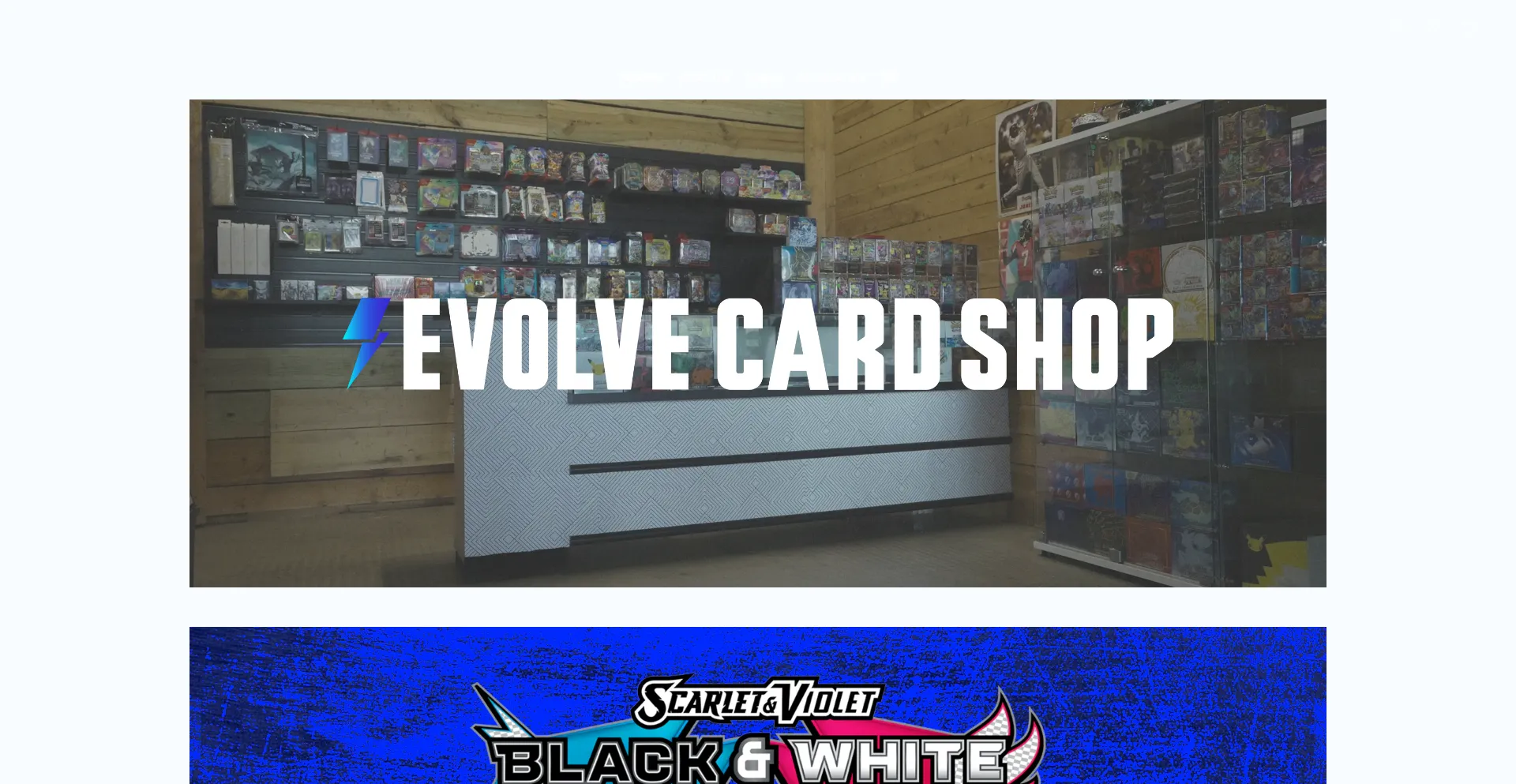 Evolvecardshop.com Screenshot