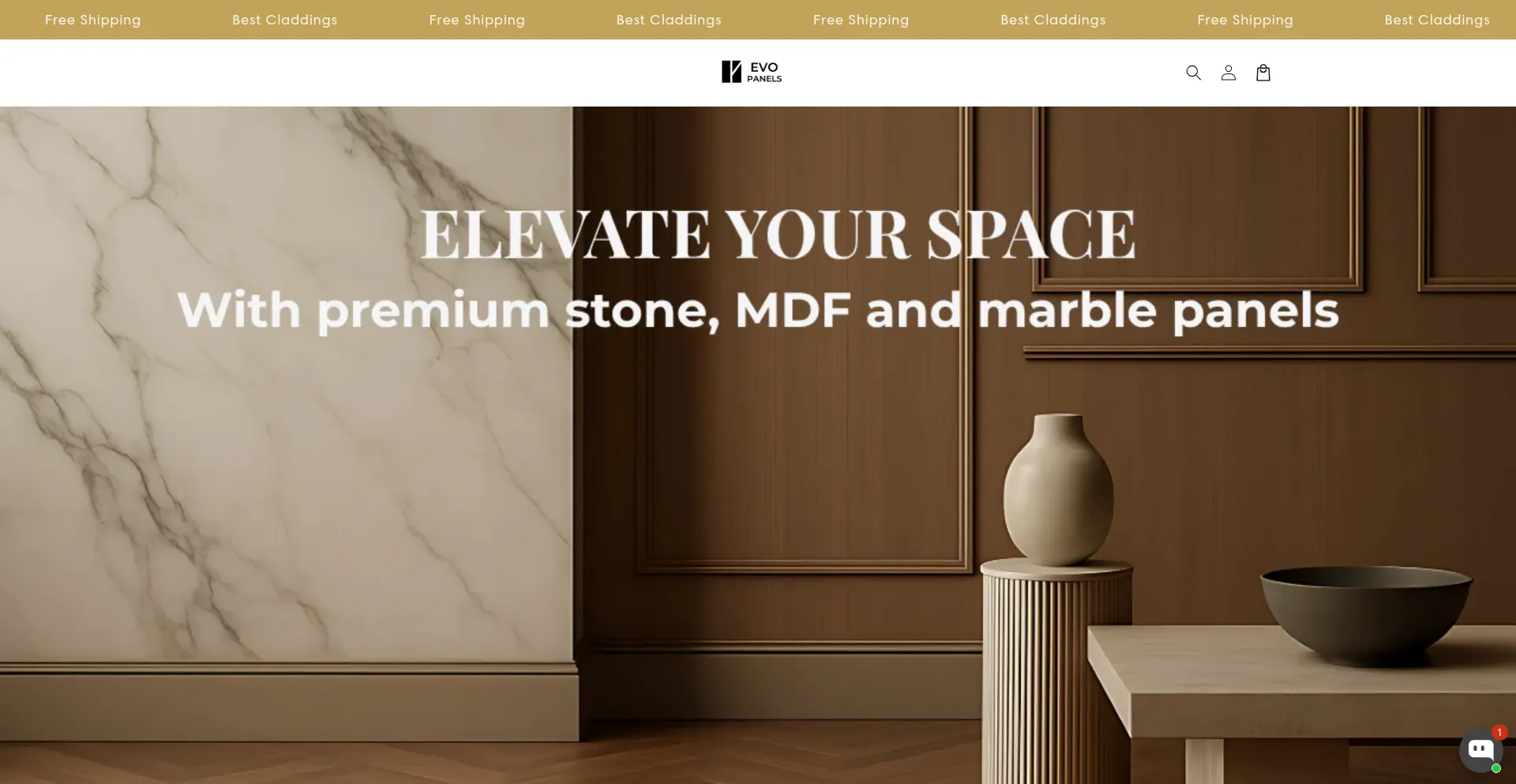 Website screenshot of Evopanels.shop