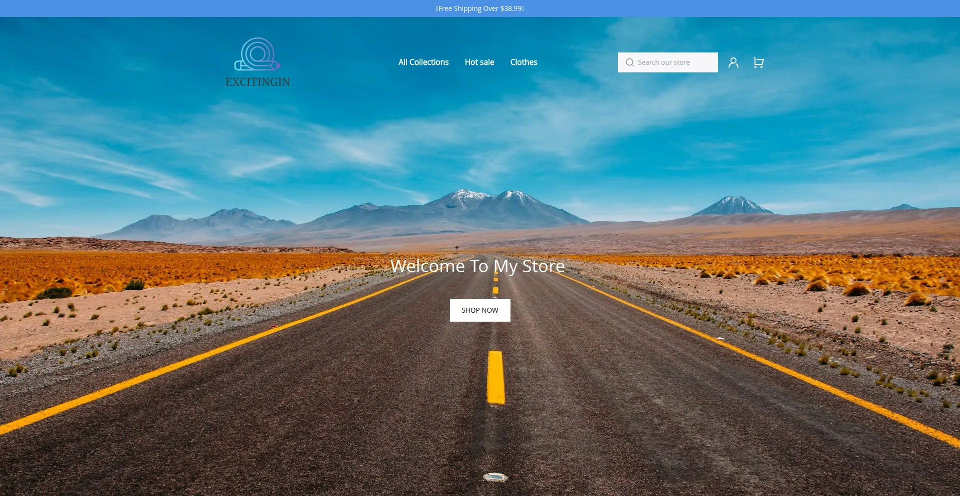 Website screenshot of Excitingin.com