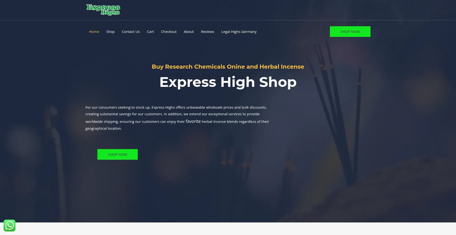 Website screenshot of Exhigh.eu