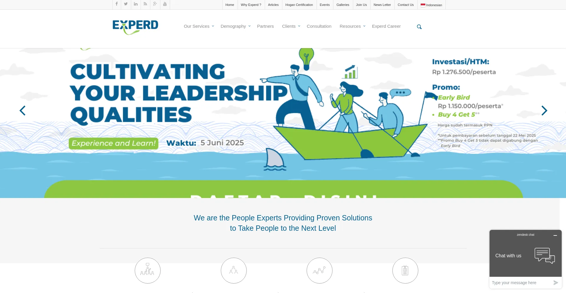 Website screenshot of Experd.com
