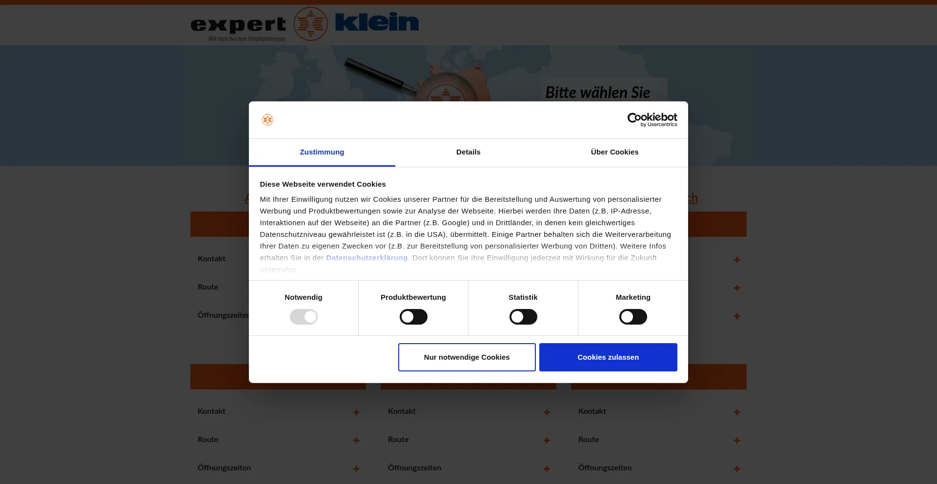 Expert-klein.de Screenshot