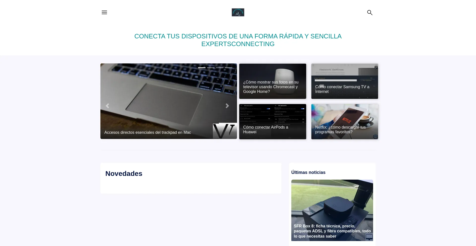 Website screenshot of Expertsconnecting.com