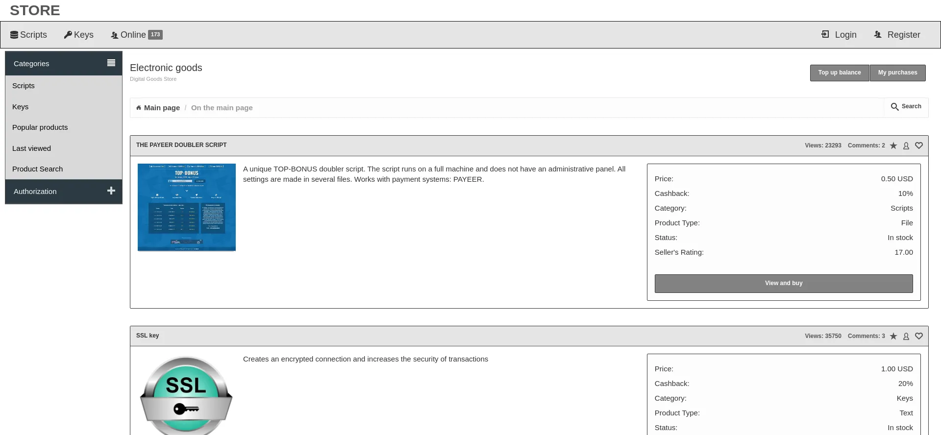 Website screenshot of Express-key.store