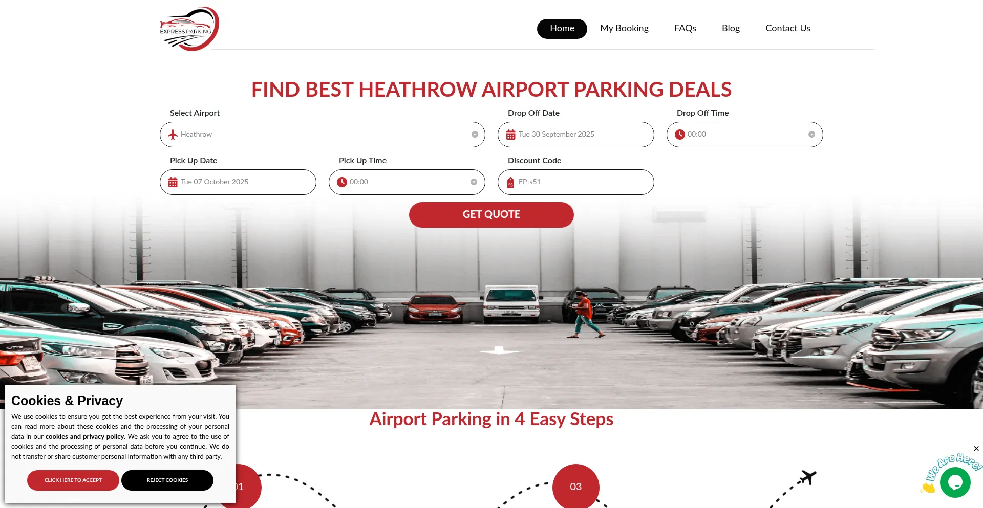 Expressparking.co.uk Screenshot