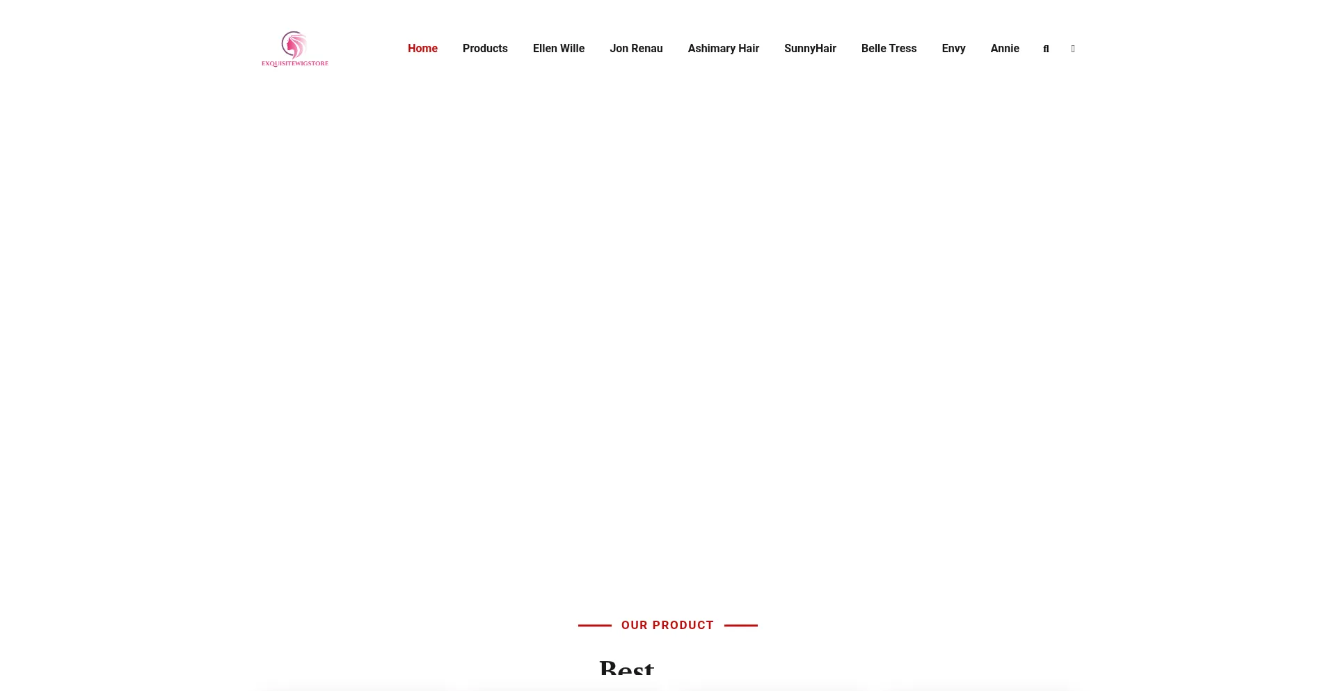 Website screenshot of Exquisitewigstore.com