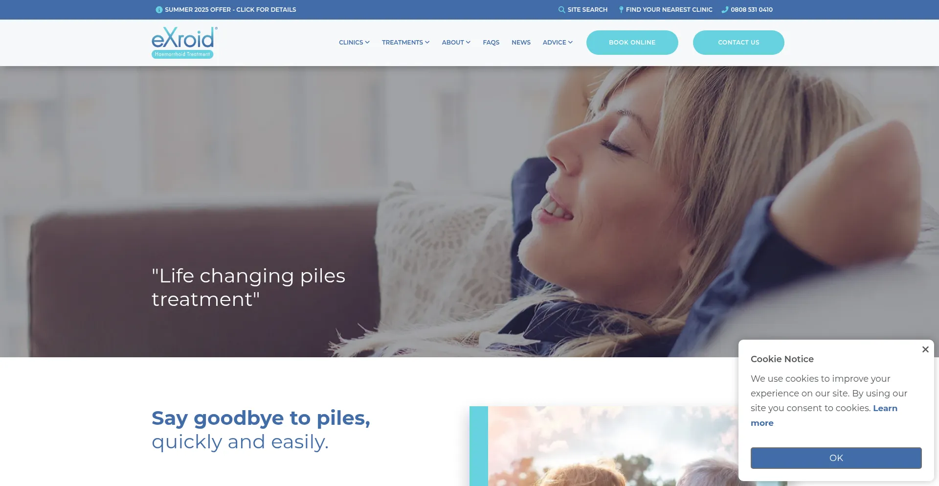 Website screenshot of Exroid.com
