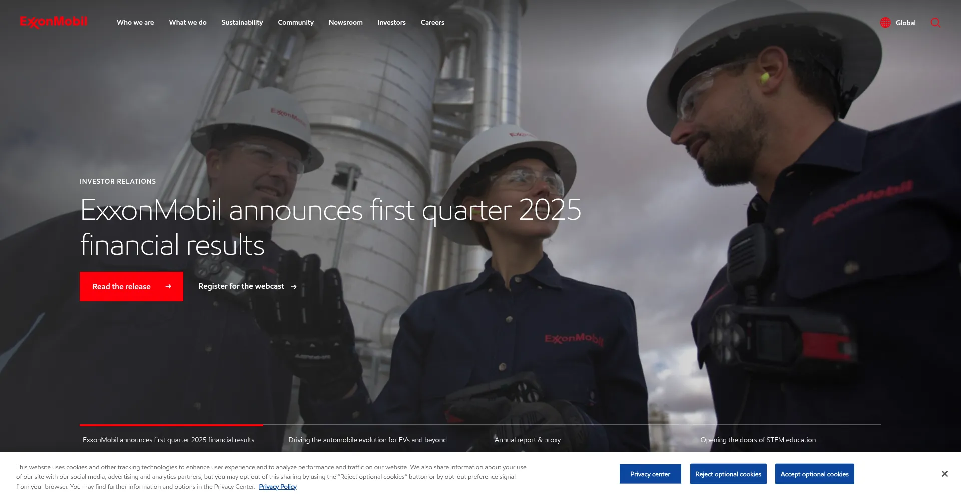 Exxonmobil.com Screenshot