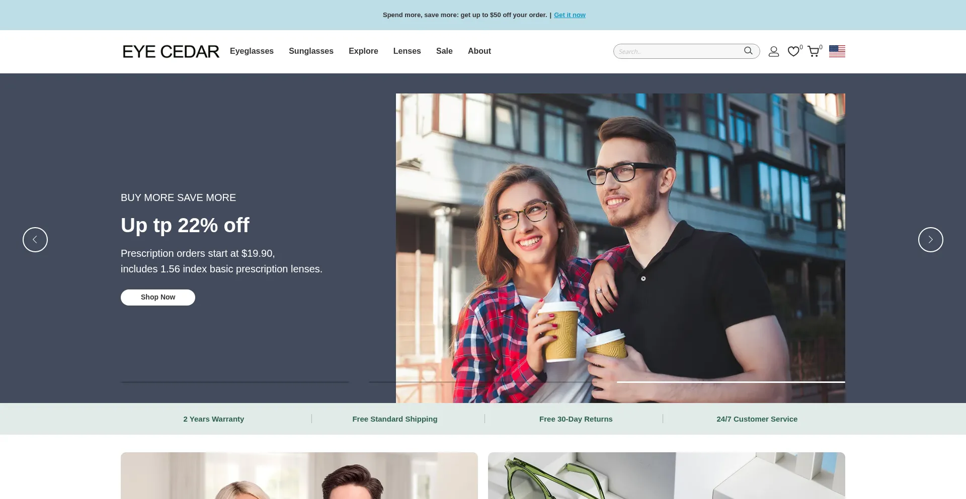 Eyecedar.com Screenshot