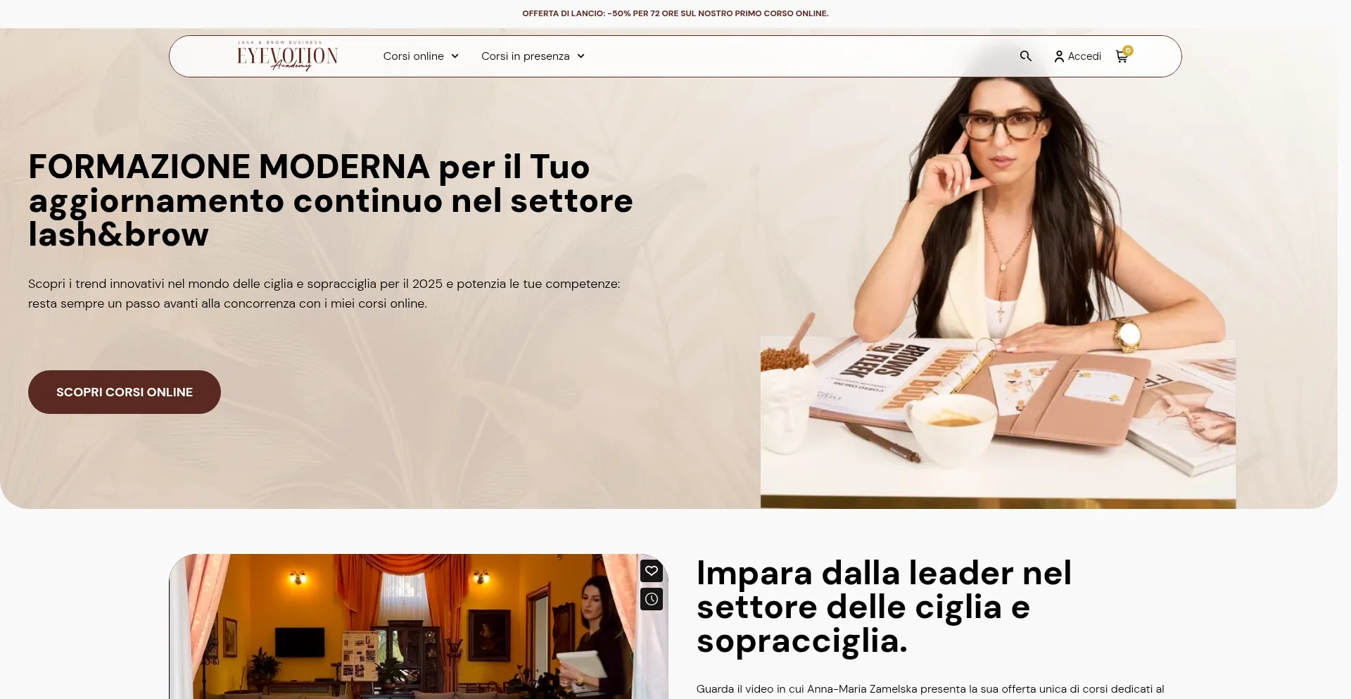 Website screenshot of Eyevotion.com