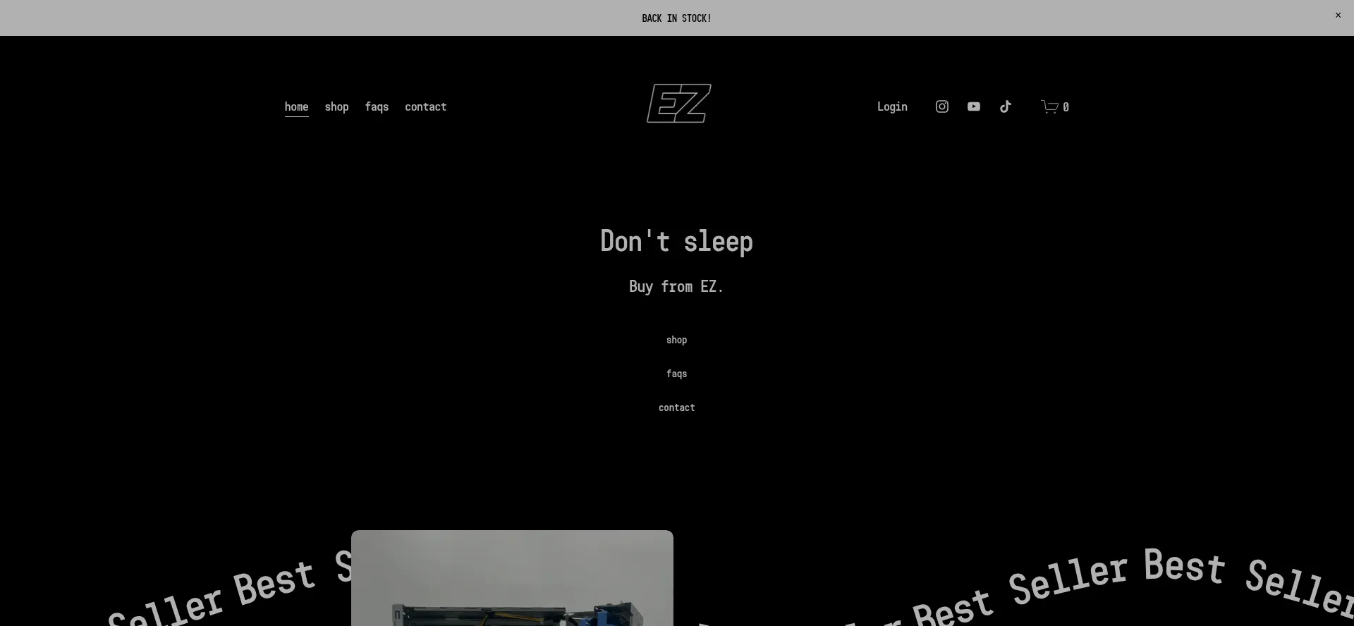 Website screenshot of Ezcomputers.org