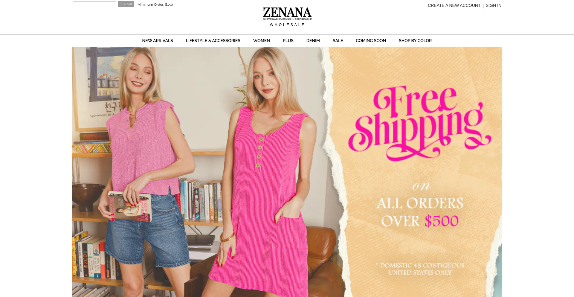 Website screenshot of Ezenana.com