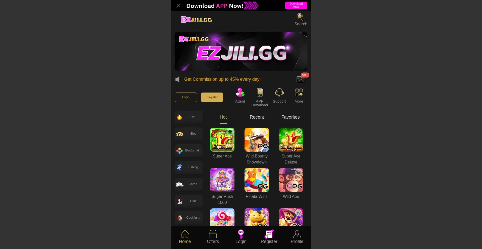 Website screenshot of Ezjiliv8.com