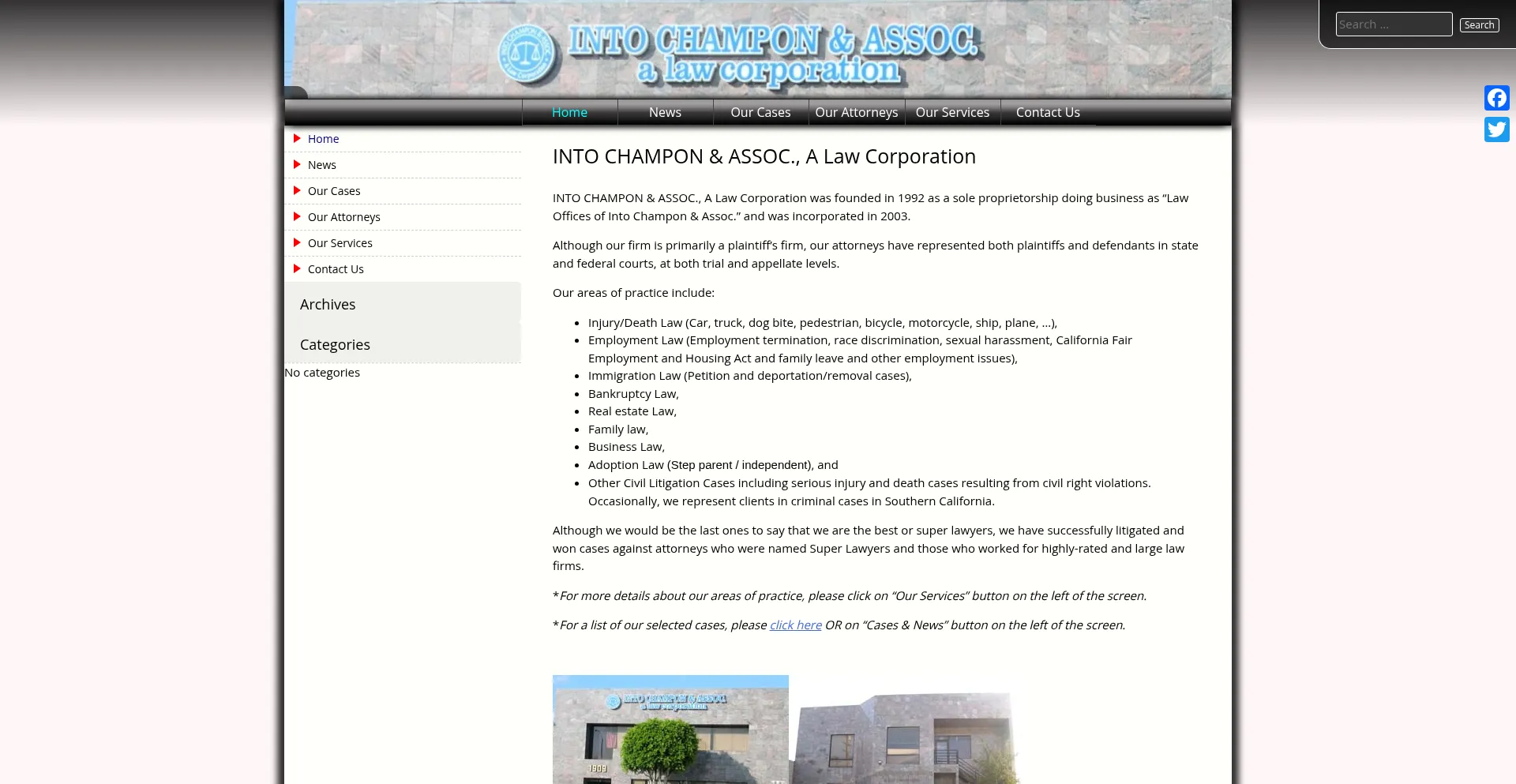 Website screenshot of Ezorb.com
