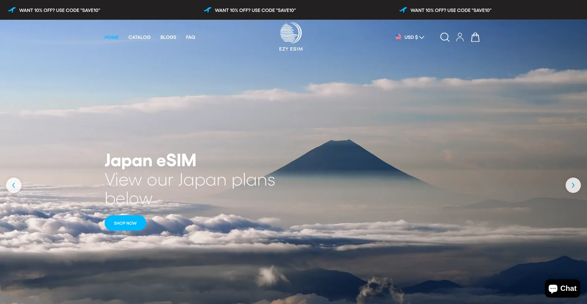 Website screenshot of Ezyesim.com