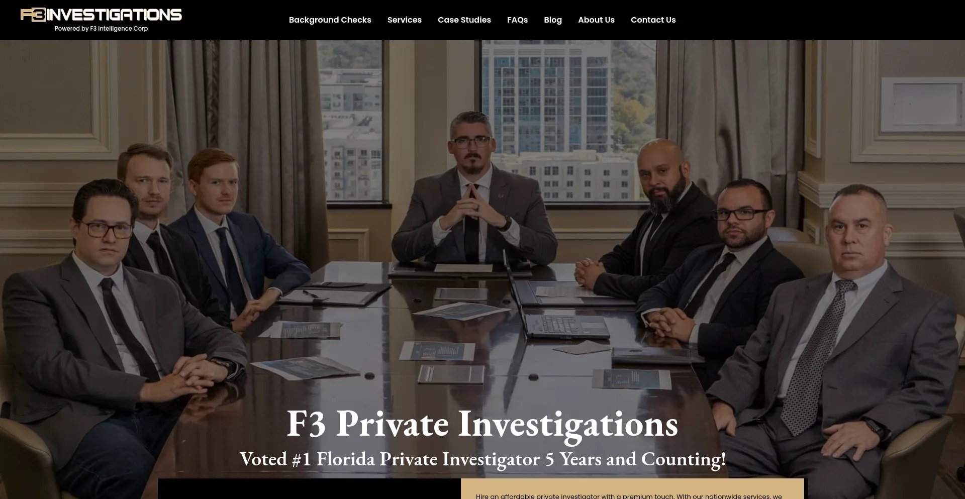 F3investigations.com Screenshot