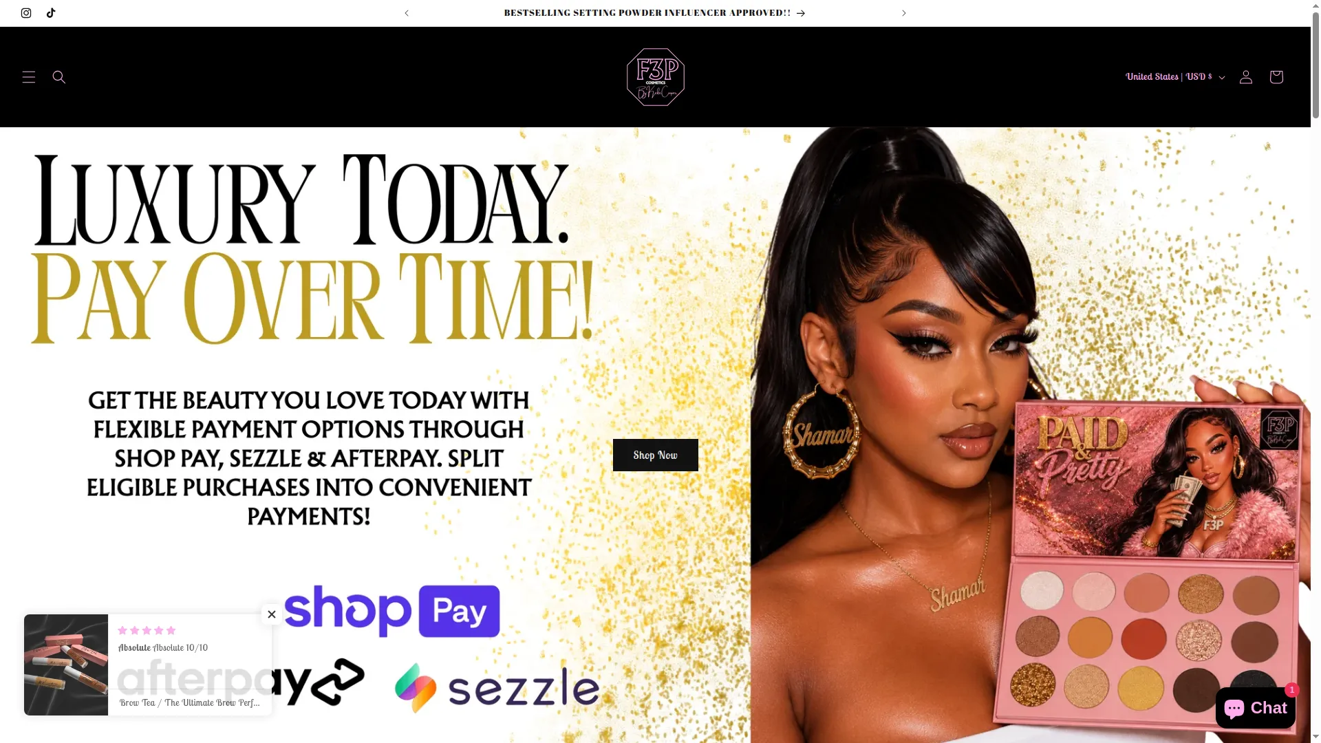 F3pcosmetics.com